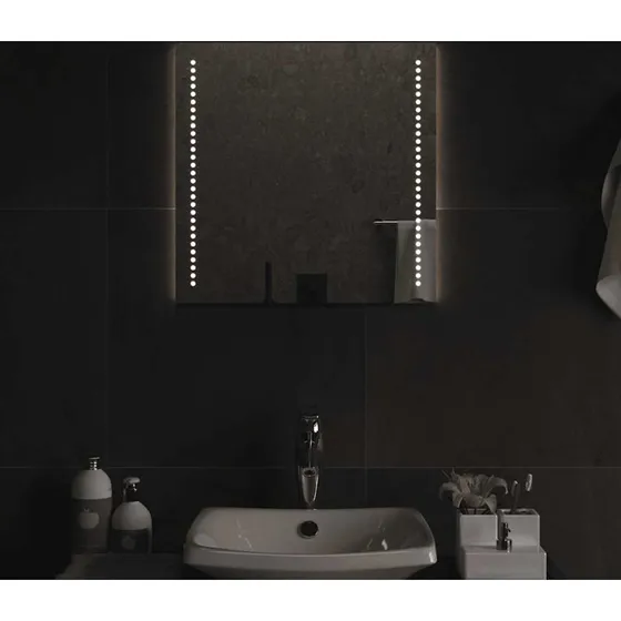 LED badeværelsesspejl 50x50 cm – vandtæt IP65, USB