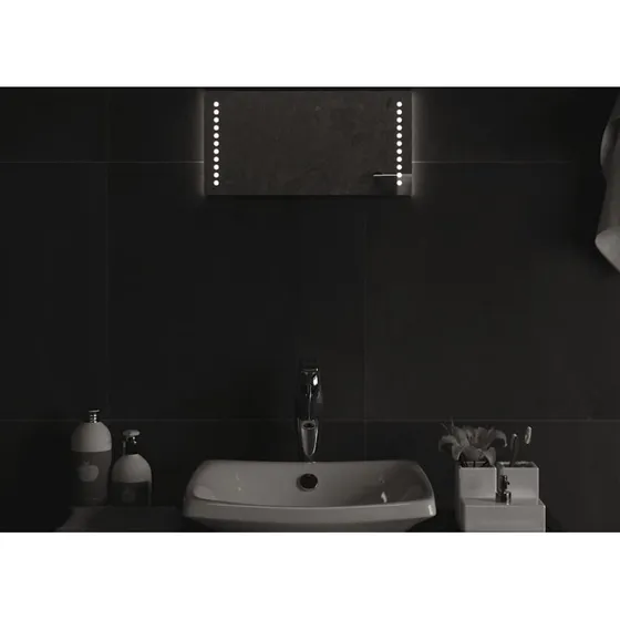 LED badeværelsesspejl 40x20 cm - IP65, USB