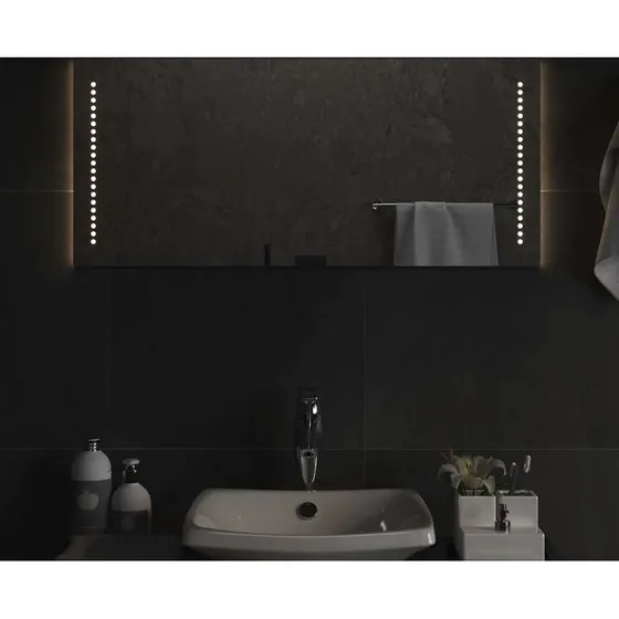 LED badeværelsesspejl 90x40 cm IP65 – USB