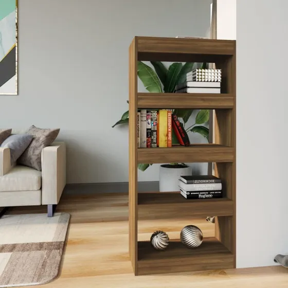 Bogreol/rumdeler 60x30x135 cm - Brun eg