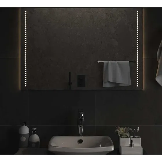 Badeværelsesspejl med LED 90x60 cm, IP65, USB