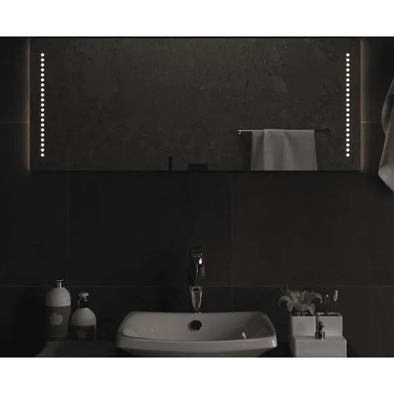 LED badeværelsesspejl 100x40 cm IP65 med USB