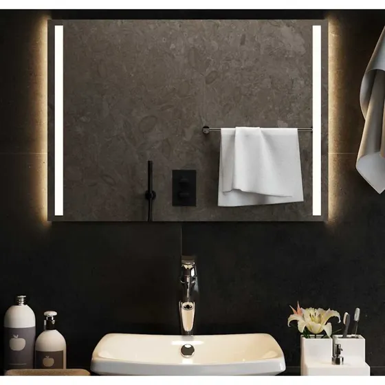 Badeværelsesspejl LED 70x50 cm – IP65 vandtæt, USB