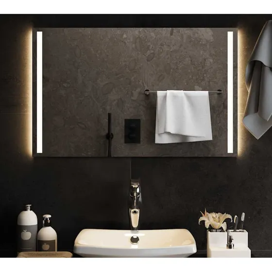 Badeværelsesspejl LED 80x50 cm – IP65, USB