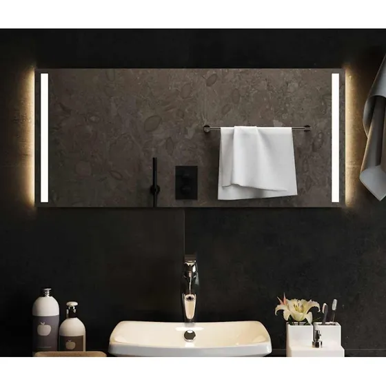 Badeværelsesspejl LED 90x40 cm, IP65, USB