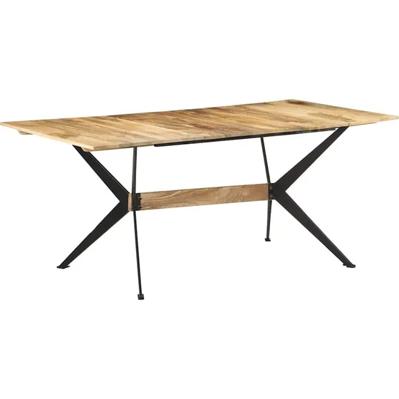 vidaXL Spisebord i massivt mangotræ 180x90x76 cm