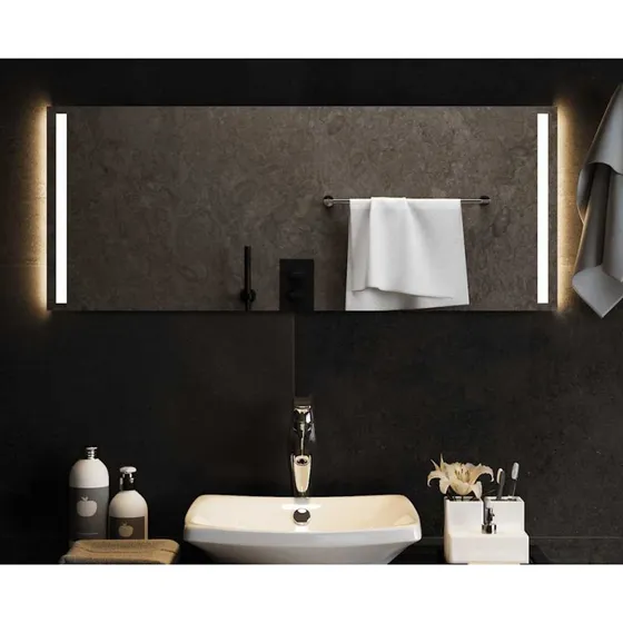 LED badeværelsesspejl 100x40 cm IP65 med USB