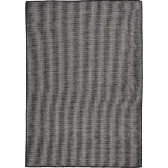 Fladvævet udendørstæppe 160x230 cm - grå