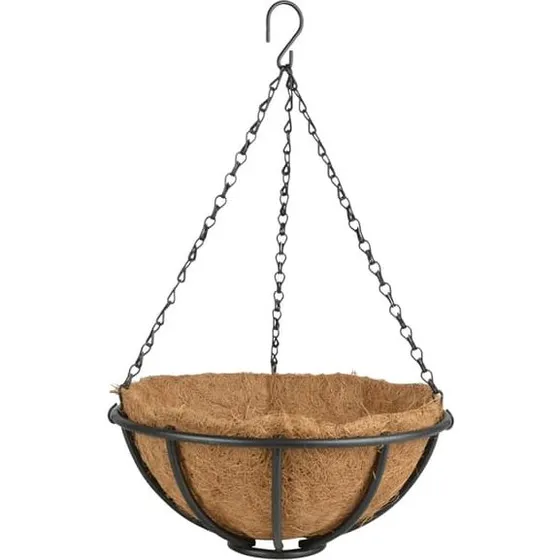 Loft hængende blomsterkurv 30 cm i metal