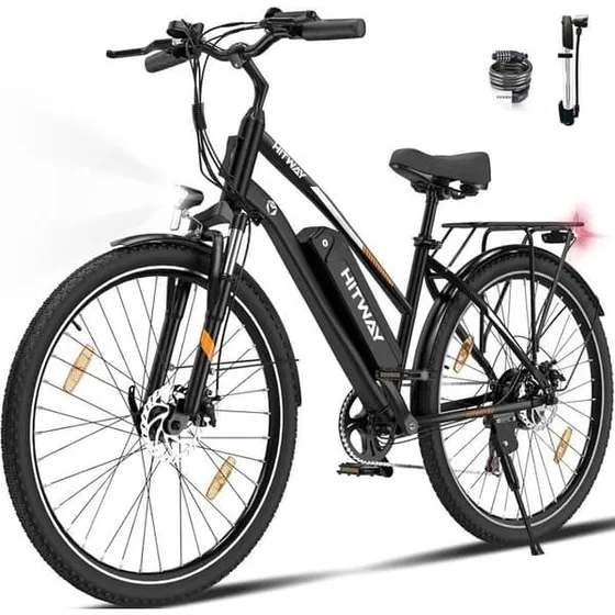 HITWAY Elektrisk MTB Elcykel - Sort - 28" - 250W 36V 13Ah