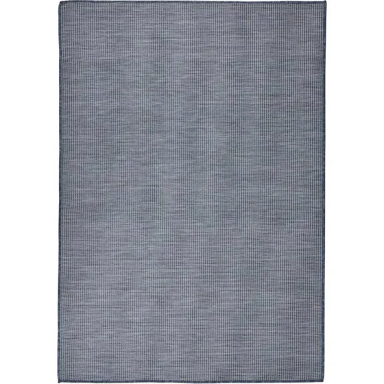 Fladvævet udendørstæppe 160x230 cm, blå (UV-resistent)