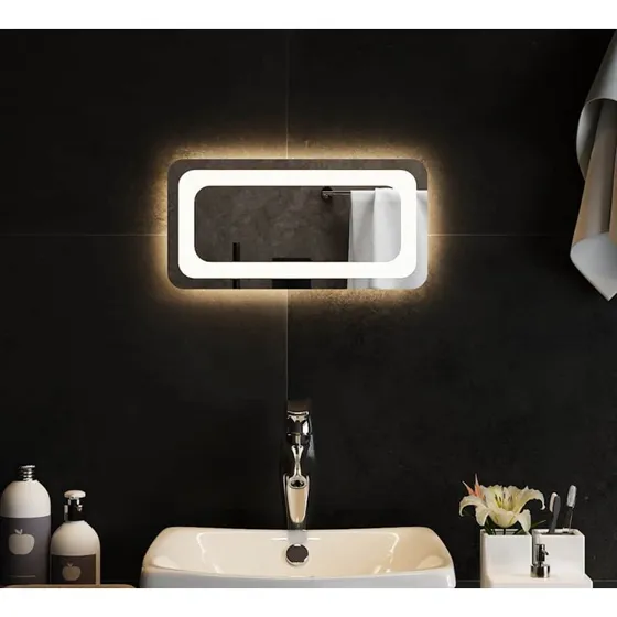 Badeværelsesspejl LED 40x20 cm – IP65, USB