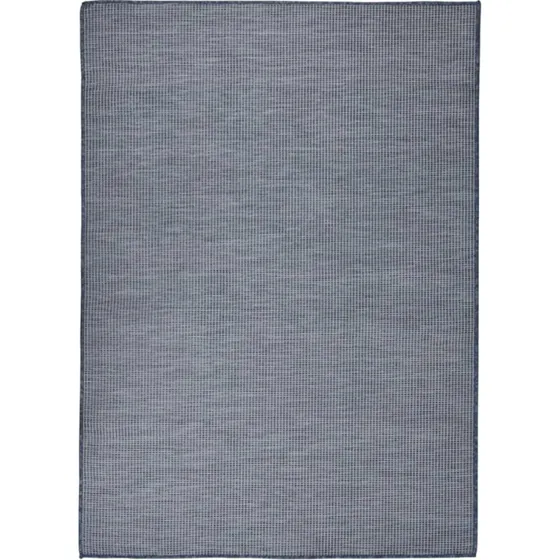 Fladvævet udendørstæppe 200x280 cm blå