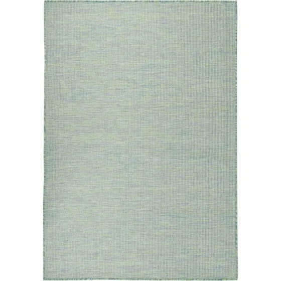 Fladvævet udendørstæppe 160x230 cm - Turkis