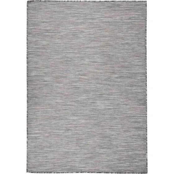 Fladvævet udendørstæppe 160x230 cm – Brun/Blå