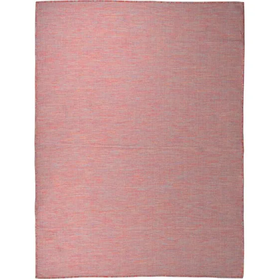 Fladvævet udendørstæppe 120x170 cm - rød