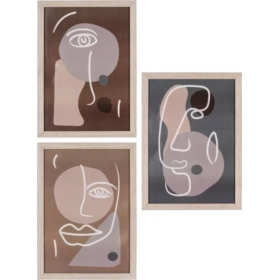 Madison rammesæt natur, 3 stk. 21x30 cm