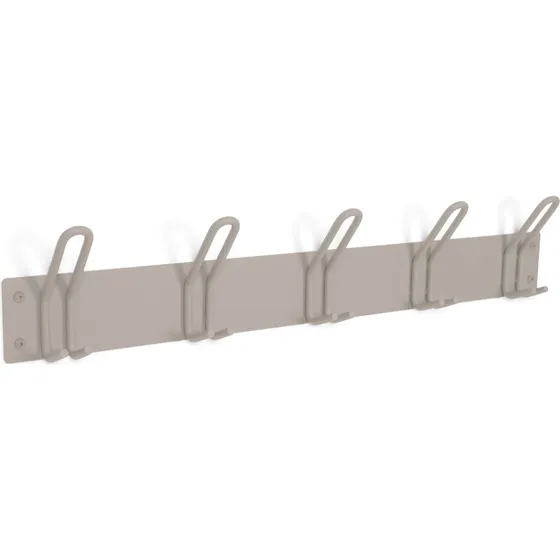 Spinder Design Miles 5 knagerække i stål, silky taupe