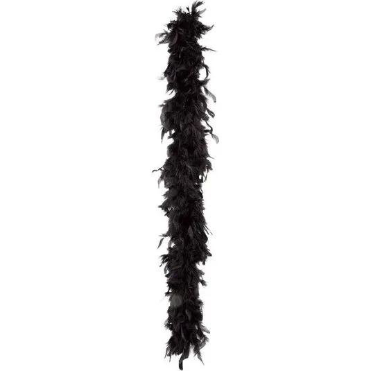 Boland Boa Black 180cm - Sort fjerboa