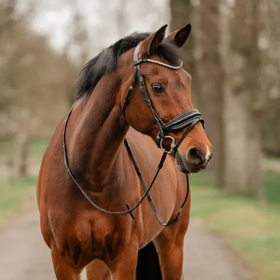 Horka Filius Rundsyet Trense Cob - Sort
