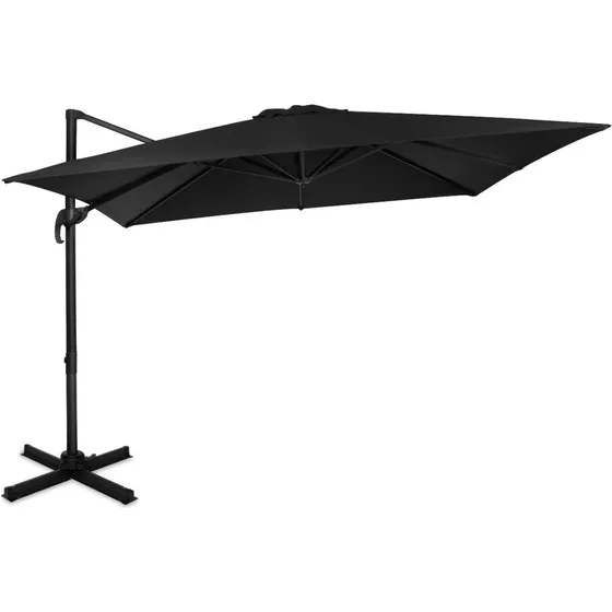 VONROC Premium Hængeparasol Pisogne 300x300cm Sort