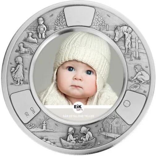 Noa Kids tin fotoramme rund Ø18 cm