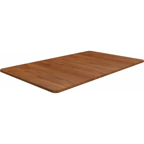Bordplade i massivt egetræ 100x60x1,5 cm mørkebrun