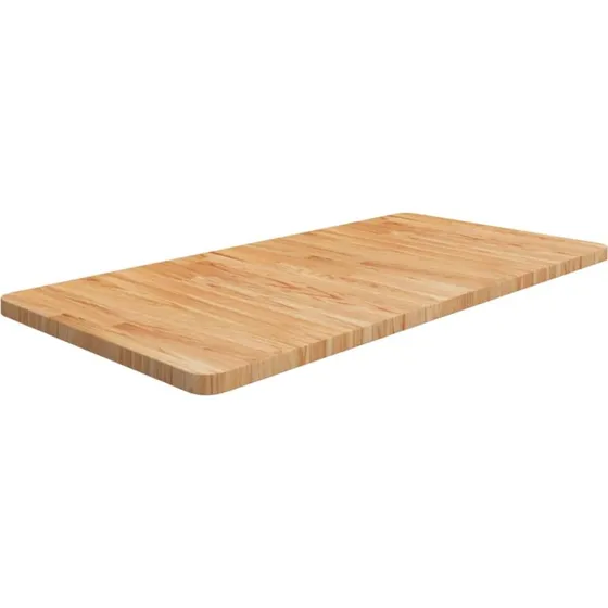 Bordplade i massivt egetr 100x50x2,5 cm lysebrun