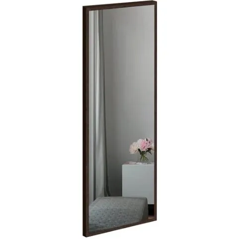 Spejl 40x80 cm med røget egetræsramme