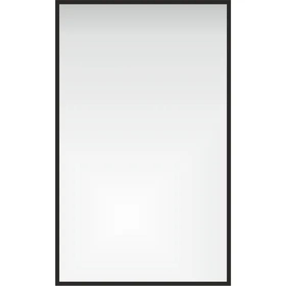 KAROL spejl, sort aluminiumsramme 180x70 cm