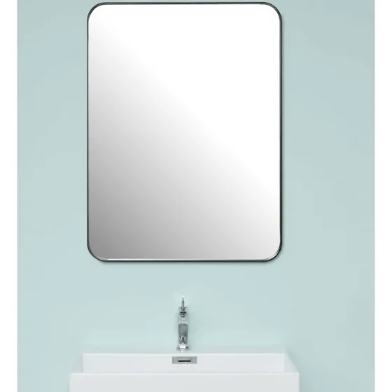 Cassøe SS12080 spejl 120x80 cm – mat sort ramme