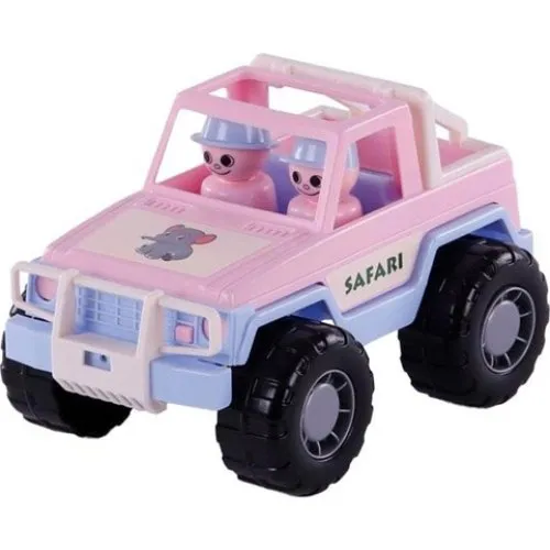 Cavallino Toys Jeep Pink med 2 figurer og dyr