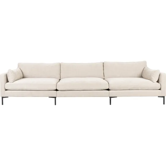 Zuiver Summer 4,5-personers sofa - Creme polyester og stål