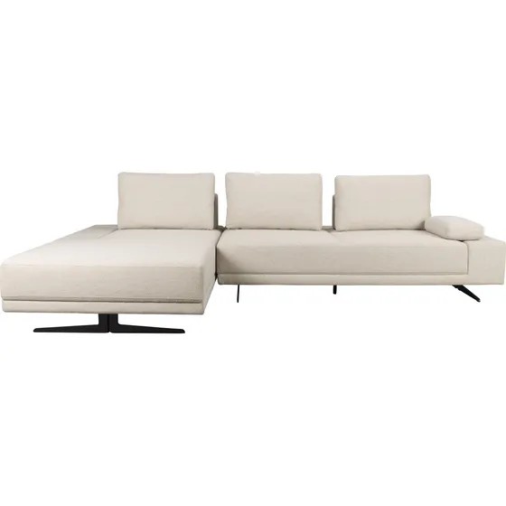 Dutchbone Shelly sofa med venstre chaiselong, offwhite polyester