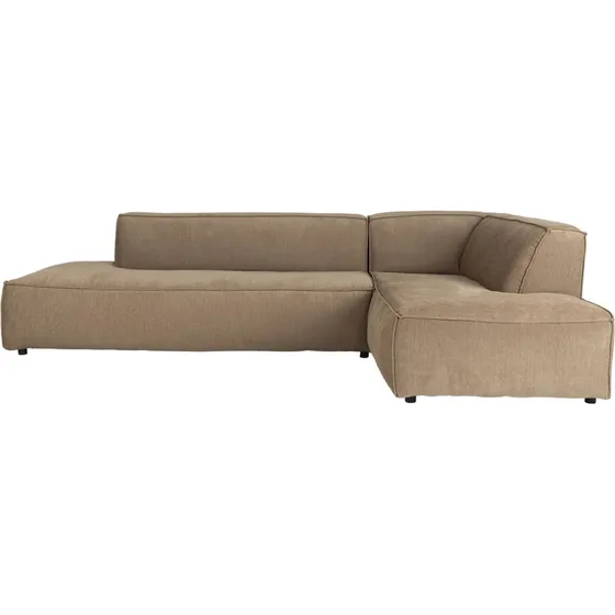 Zuiver Fat Freddy hjørnesofa - Brungrå stof - 188x308 cm