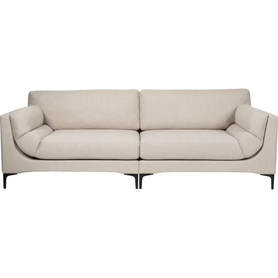 Zuiver Balcony 3-personers sofa - Beige polyester og stål