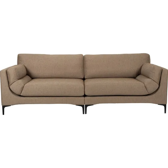 Zuiver Balcony 3-personers sofa - Caramel polyester og stål