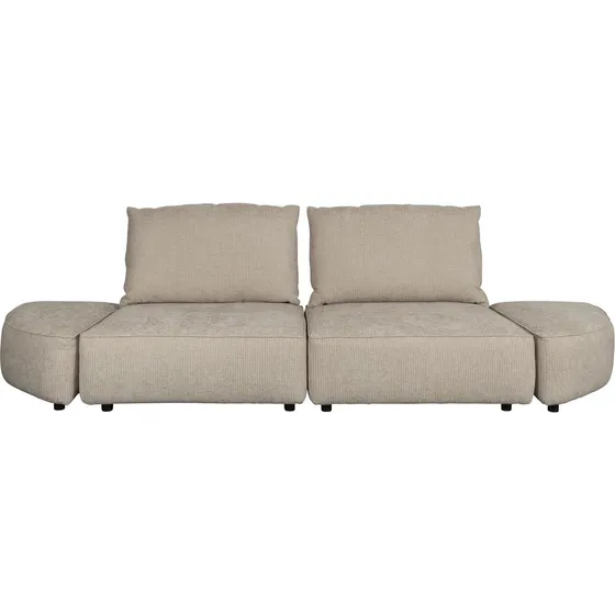 Zuiver Hunter 3-personers modulsofa i stenlysgrå (318 cm)