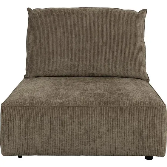 Zuiver Element Hunter 1-personers sofa i gråbrun ribbet stof