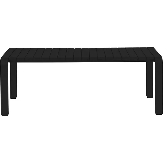 Zuiver Vondel udendørs bænk i antracit aluminium - 129,5 cm