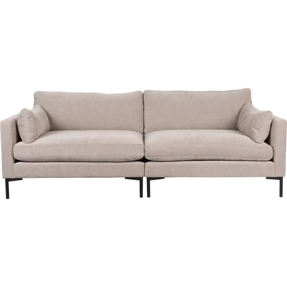 Zuiver Summer 3-personers sofa i stenlysgrå polyester og stål