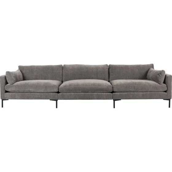 Zuiver Sommer 4,5-personers sofa - Antracitgrå polyester og stål