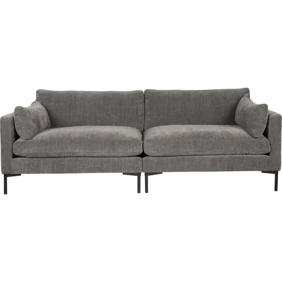 Zuiver Sommer 3-personers sofa - Antracitgrå polyester og stål