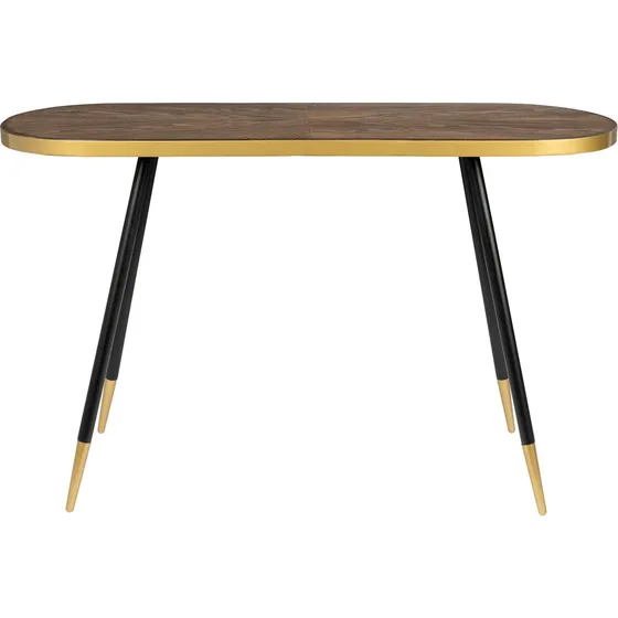Studio White Denise Konsolbord - Oval Askefiner & Metal (121x41 cm)