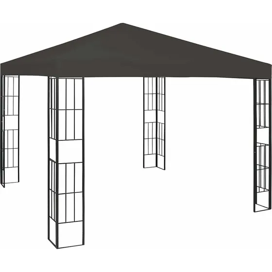 vidaXL Pavillon 3x3 m - Antracitgrå