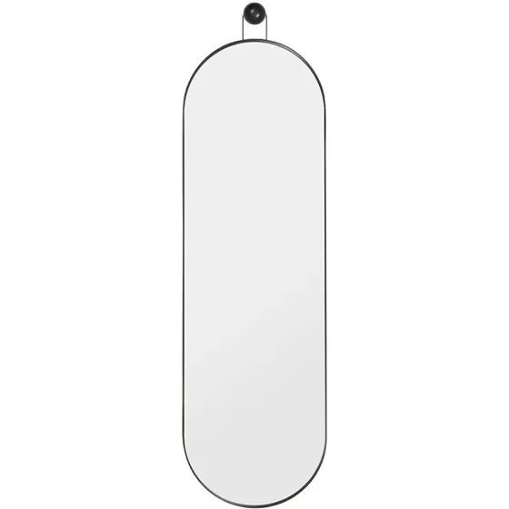 Ferm Living Poise Oval Spejl - Sort