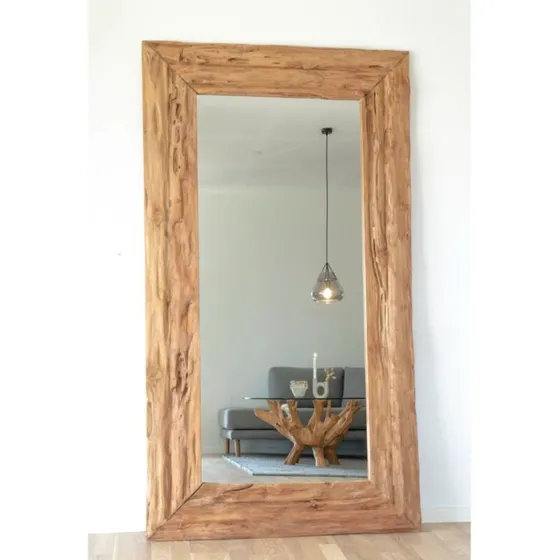 Granada Antikt Teakspejl Natur 101x180 cm
