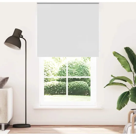 vidaXL Mørklægningsrullegardin 125x210 cm - Hvid