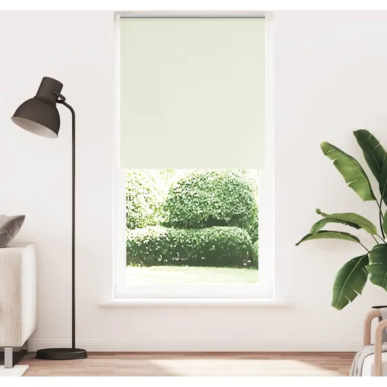 vidaXL Mørklægningsrullegardin 115x230 cm - Råhvid