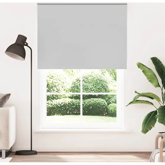 vidaXL Mørklægningsrullegardin 165x210 cm - Lysegrå